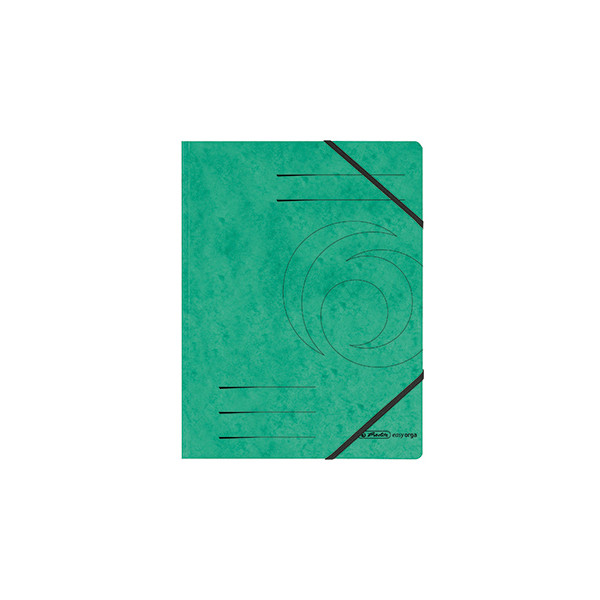 5 Stück Herlitz Eckspannmappe Quality 972471, A4 grün Karton 355g, für ca. 300 Blatt 4008110972473 Herlitz