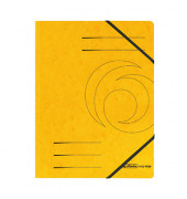 Eckspannmappe easy orga / Quality 11387164, A4 gelb Karton 355g, f&uuml;r ca. 200 Blatt  (80 g/m&sup2;)
