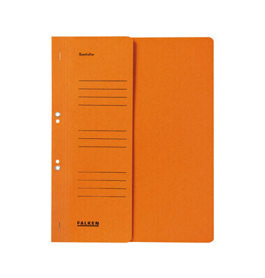&Ouml;senhefter Manila - RC - Serie 80000516, Din A4 orange halber Vorderdeckel, Recyclingkarton 250g