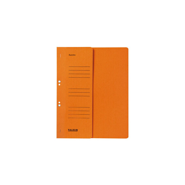4014481501617 - Ösenhefter 80000516 A4 orange halber Vorderdeckel Recyclingkarton 250g 4014481501617 Falken