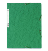 Eckspannmappe Nature Future 55503E, A4 gr&uuml;n Karton 400g, mit 3 Einschlagklappen