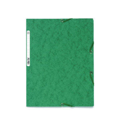 Eckspannmappe Nature Future 55503E, Din A4 gr&uuml;n Karton 400g, f&uuml;r ca. 250 Blatt  (80 g/m&sup2;), mit 3 Einschlagklappen
