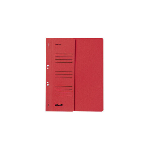 4014481501112 - Ösenhefter 80003817 A4 rot halber Vorderdeckel Recyclingkarton 250g 4014481501112 Falken