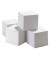 Zettelklotz 36596, 90x90mm, geleimt, weiß, Papier, 800 Blatt