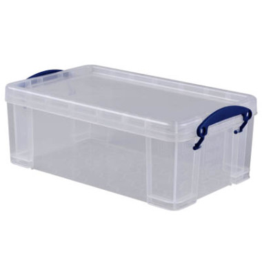 Aufbewahrungsbox 5C, 5 Liter mit Deckel, für A5, außen 340x200x125mm, Kunststoff transparent