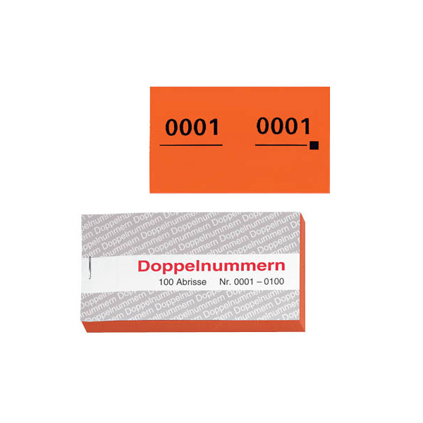 4011082754183 - Doppelnummern orange 01-500 5 Blöcke à 100 Abrisse 4011082754183 Wolf & Appenzeller 5 Block 4011082754183 - Doppelnummern orange 01-500 5 Blöcke à 100 Abrisse 4011082754183 Wolf & Appenzeller 5 Block