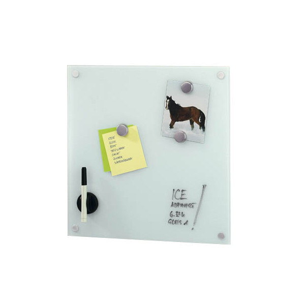 4003368116006 - Memobord 40 x 40 cm weiß Praktisches & dekoratives Memobord beschreibbar und magnetisch Material Glas inkl 3 Magneten Stift + Halter Montagematerial 4003368116006 - Memobord 40 x 40 cm weiß Praktisches & dekoratives Memobord beschreibbar und magnetisch Material Glas inkl 3 Magneten Stift + Halter Montagematerial