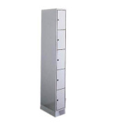 Schlie&szlig;fachschrank S 2000 Classic 80700-10, Metall, 1 Abteil mit 5 F&auml;chern, abschlie&szlig;bar, 24x195cm (BxH), lichtgrau