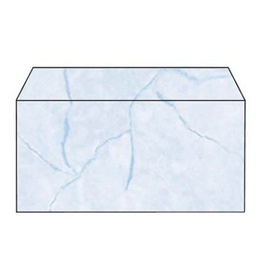Designbriefumschläge Din Lang ohne Fenster nassklebend 90g Granit blau