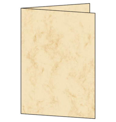 Blanko-Grußkarten Marmor DC504 A5 14,8cm x 21cm (BxH) 185g beige Karton