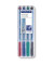 Folienstift F 0,6 mm farbig sortiert trocken abwischbar 4er Etui