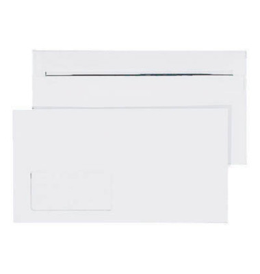 Briefumschlag Posthorn 02239144, Kompakt, mit Fenster, selbstklebend, 75g, weiß