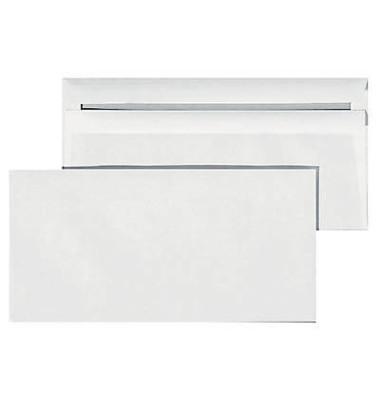 50 Briefumschläge ohne Fenster selbstklebend DIN lang Kuvert Briefumschlag
