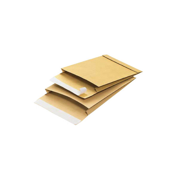 Herlitz Faltenversandtasche DIN B4 ohne Fenster 40 mm braun 25 Stück