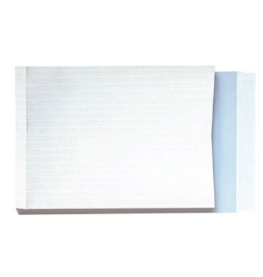 Faltentaschen 30007093, B4, ohne Fenster, 40mm-Falte, haftklebend, 140g, weiß