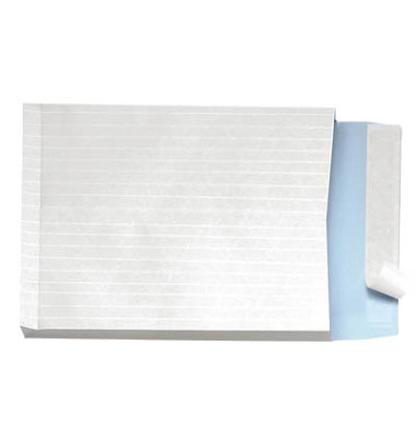 Faltentaschen 30007099, C4, ohne Fenster, 40mm-Falte, haftklebend, fadenverstärkt, 140g, weiß