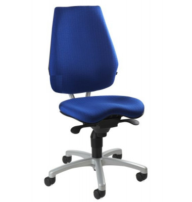 B&uuml;rostuhl Alustar Basic, blau / silber, bis 110kg, ohne Kopfst&uuml;tze