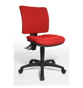 Bürodrehstuhl U50 ohne Armlehnen rot 
