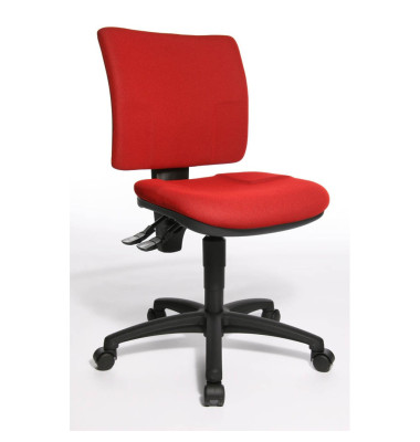 Bürodrehstuhl U50 ohne Armlehnen rot 