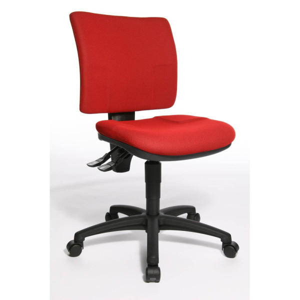 Topstar Bürostuhl U50, rot / schwarz, bis 110kg, ohne Kopfstütze 4014296645582 Topstar