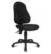Bürodrehstuhl Wellpoint 10 ohne Armlehnen schwarz 