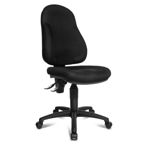 4014296645650 - Bürodrehstuhl Wellpoint 10 ohne Armlehnen schwarz  4014296645650 Topstar