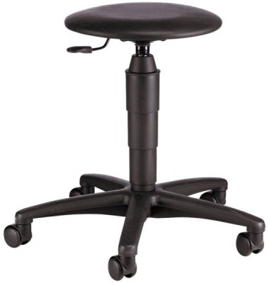 Hocker 72260D10 Tec 60, schwarz, mit Rollen, höhenverstellbar, bis 110kg Hocker 72260D10 Tec 60, schwarz, mit Rollen, höhenverstellbar, bis 110kg