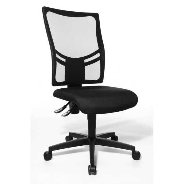 Topstar Bürostuhl Net Point 10, schwarz / schwarz, bis 110kg, ohne Kopfstütze 4014296702148 Topstar