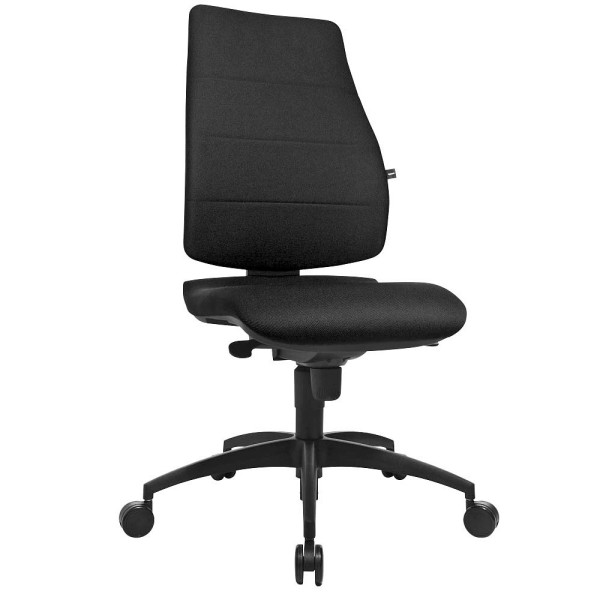 Topstar Bürostuhl Synchro Soft, schwarz / schwarz, bis 110kg, ohne Kopfstütze 4014296974606 Topstar
