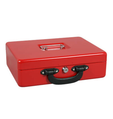 Geldkassette 5621425 Größe 1 rot 300x240x90mm mit Griff vorn