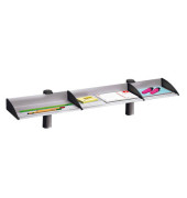 Briefablagenset BoardMaster 750+0505+000, anthrazit, Aluminium mit Kunststoffteilen