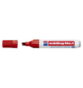 Permanentmarker No. 1, 4-1002, Pack, rot, 1-5mm Keilspitze