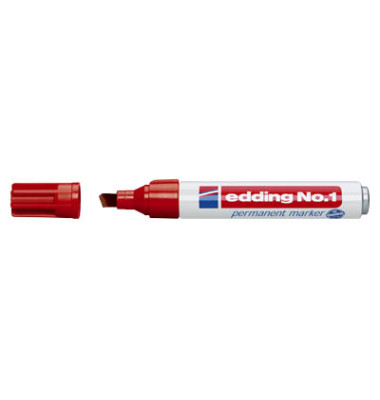 Permanentmarker No. 1, 4-1002, Pack, rot, 1-5mm Keilspitze Permanentmarker No. 1, 4-1002, Pack, rot, 1-5mm Keilspitze