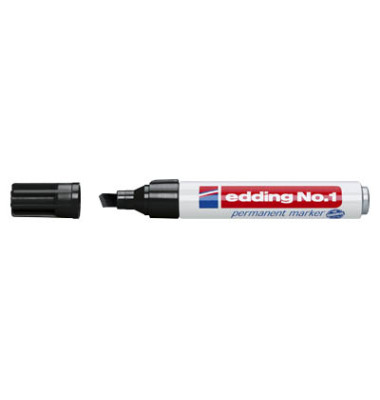 Permanentmarker No. 1, 4-1001, Pack, schwarz, 1-5mm Keilspitze Permanentmarker No. 1, 4-1001, Pack, schwarz, 1-5mm Keilspitze