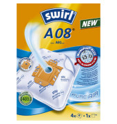 Staubsaugerbeutel A 08 MicroPor Plus AirSpace 4 St&uuml;ck + 1 Filter