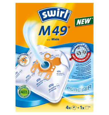 Staubsaugerbeutel M 49 MicroPor Plus AirSpace 4 St&uuml;ck + 1 Filter