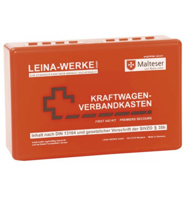 KFZ-Verbandkasten Standard rot gefüllt DIN 13164 KFZ-Verbandkasten Standard rot gefüllt DIN 13164