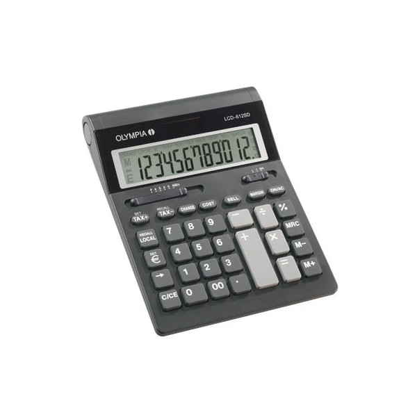 4030152941728 - LCD 612 SD Tischrechner Schwarz Display (Stellen) 12 batteriebetrieben (B x H x T) 212 x 42 x 162 mm