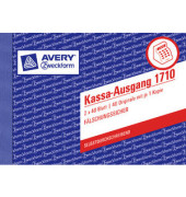 KassaAusgang/1710 A6 quer weiß/rosa selbstdurchschreibend 2x40 Blatt