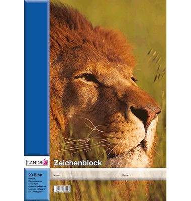 Zeichenblock A3 wei&szlig; blanko