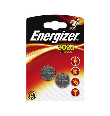 Knopfzellen, CR2025, 3 Volt