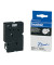 P-touch Schriftband TC-201 12mm x 7,7m schwarz/weiß laminiert selbstklebend