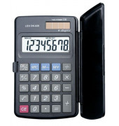 Taschenrechner DK-029 Solar-/Batterie LCD-Display grau 1-zeilig 8-stellig