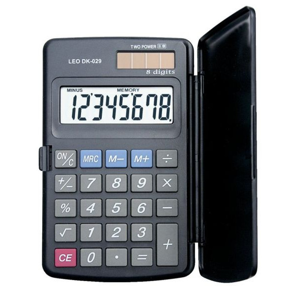 4016596040524 - Taschenrechner DK-029 Solar- Batterie LCD-Display grau 1-zeilig 8-stellig 4016596040524 DK029