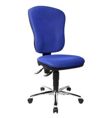 Bürostuhl Steel Point 80, blau / chrom, bis 110kg