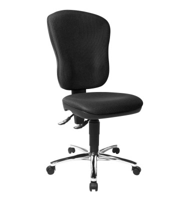 Bürostuhl Steel Point 80, schwarz / chrom, bis 110kg