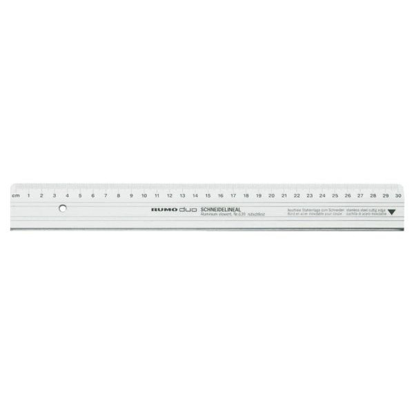 4012108075800 - Alu-Schneidelineal Rumo-Duo 639 100 silber 100cm 4012108075800 Rumold
