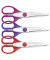 Konturenscheren-Set, Edelstahl, rostfrei, 16cm, pink/violett/rot