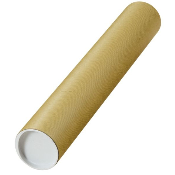 Elepa Versandrohr 30001357 braun, bis DIN A2, innen 500xØ80mm, rund, Karton 4003928750039 Elepa 10 Stück