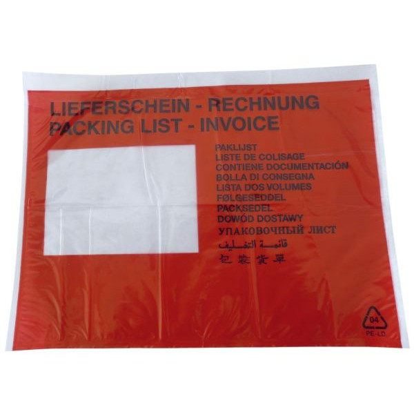 4009445013992 - Lieferscheintaschen Classic 2FVDO402024 C5 LIEFERSCHEIN - RECHNUNG selbstklebend  4009445013992 250 Stück